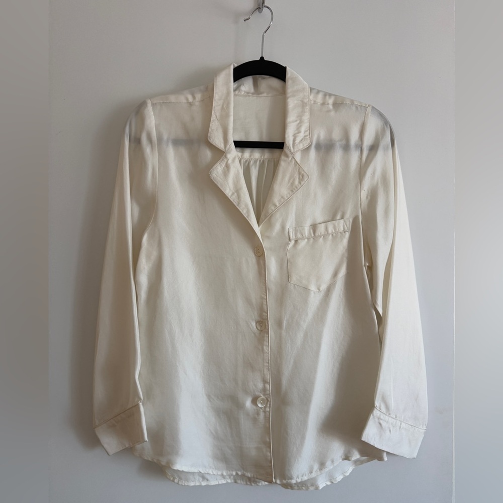 Cream Button-Up Shirt
